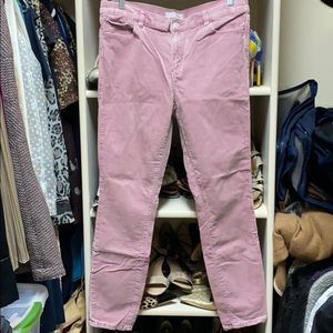 LOFT pink cords in Modern Skinny